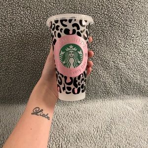 Mom Mode- Leopard Starbucks Cold Cup